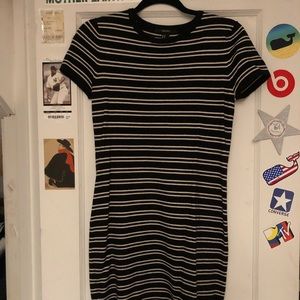forever 21 striped dress bodycon